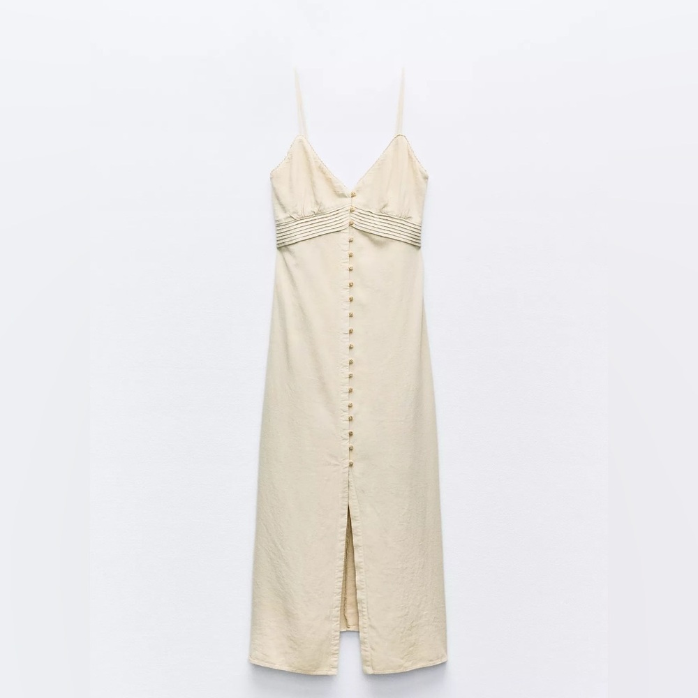 With tags Zara linen Maxi Dress